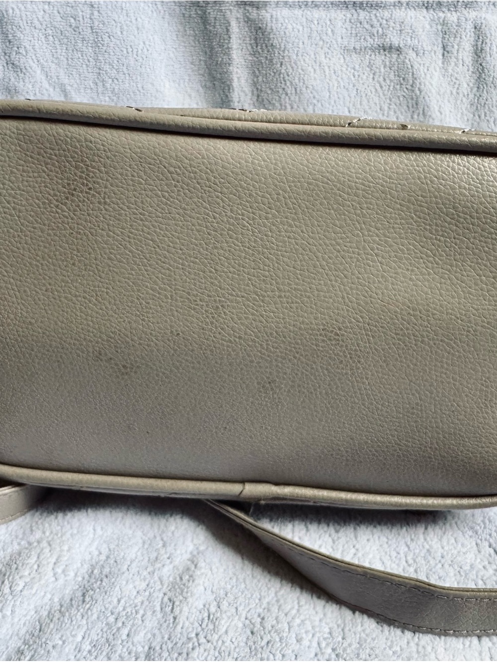Taupe Chevron Drawstring Mini Backpack - Picture 4 of 5